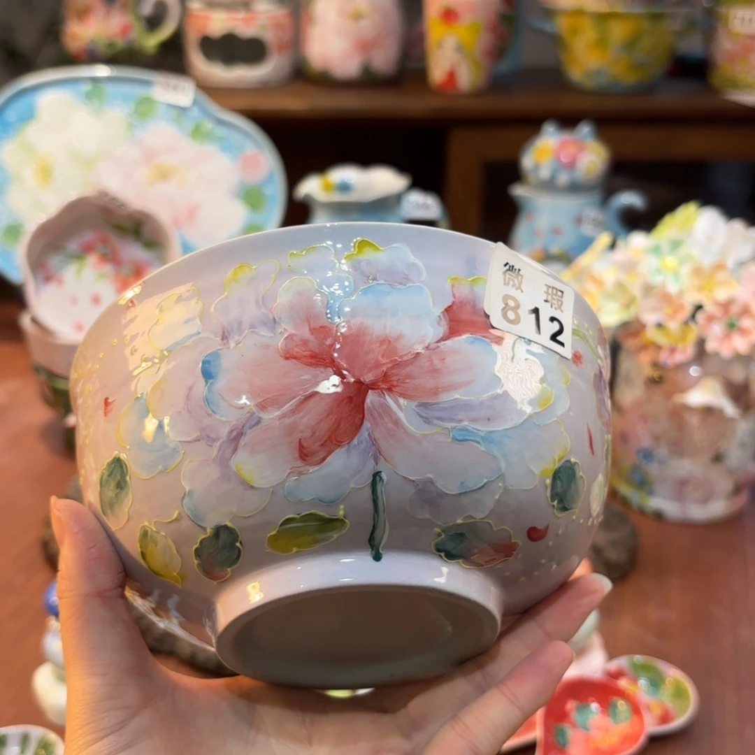 景德镇手绘高温釉下彩陶瓷茶具