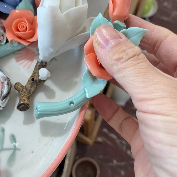 爱***）陶瓷树脂工艺摆件