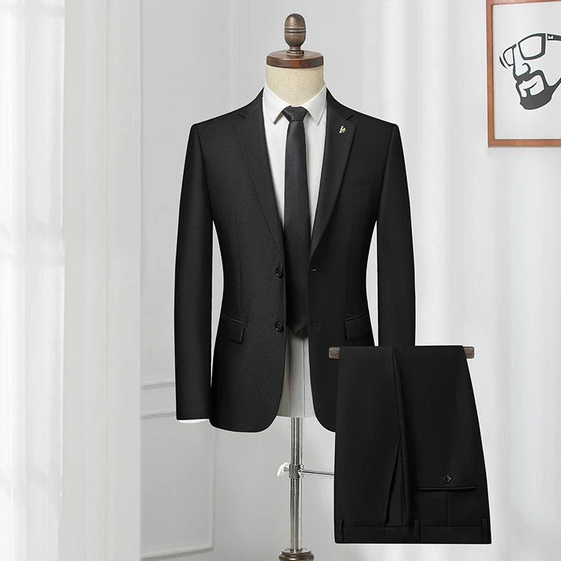 【断码福利】西服套装男士修身青年成人礼商务通勤西装新郎伴郎套装