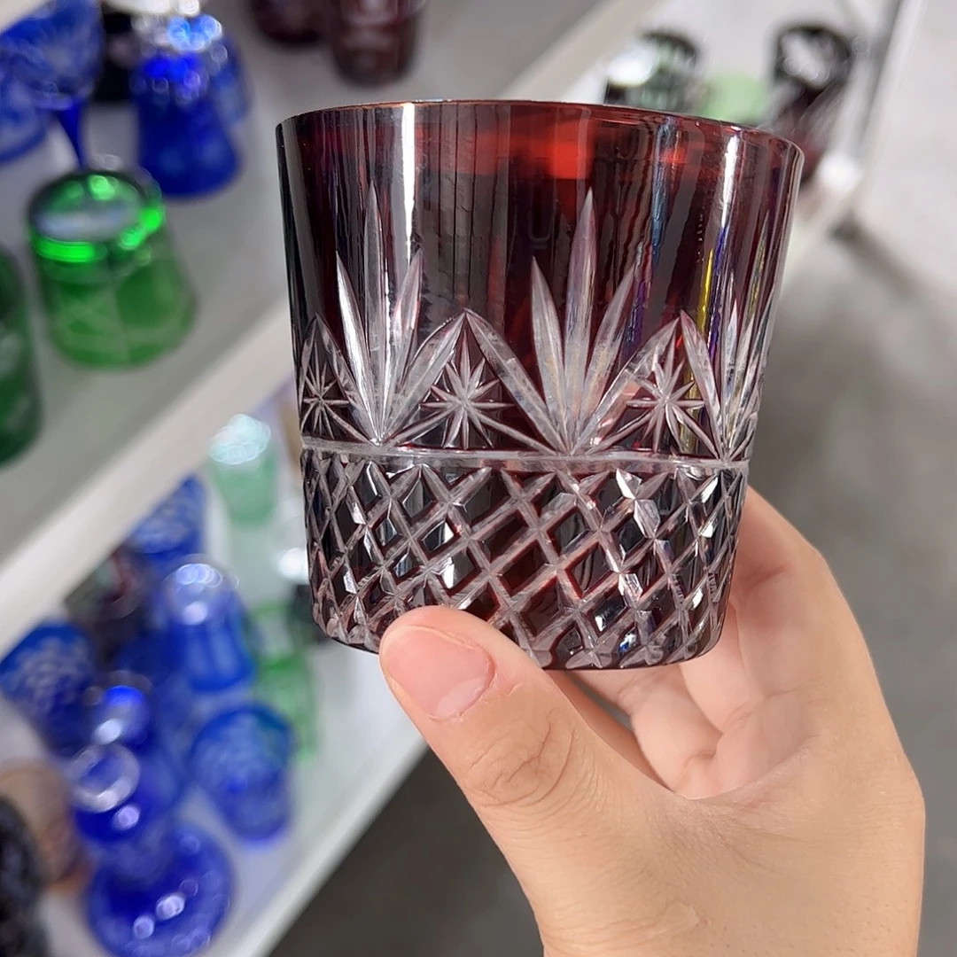 水晶玻璃高脚款微瑕一个