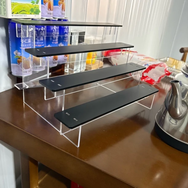 亚克力展示架多层梯形手办展示架透明手办收纳架模型陈列架