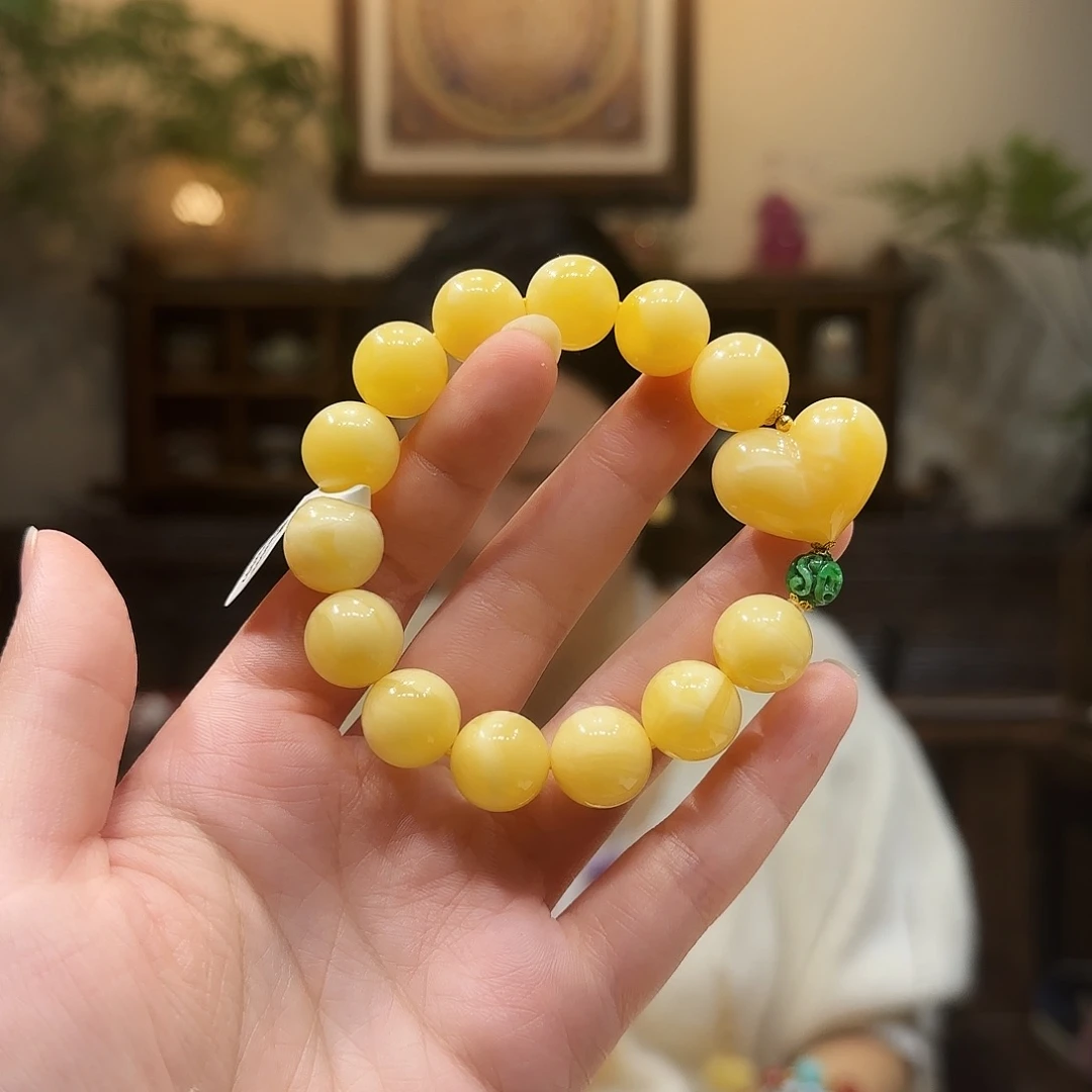 蜜蜡未镶嵌手串13mm