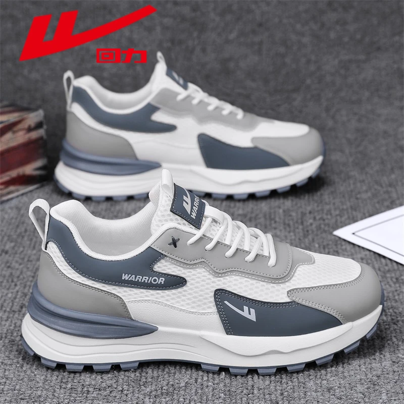 回力男鞋夏季网面透气运动鞋男士开车潮鞋上班百搭增高休闲老爹鞋