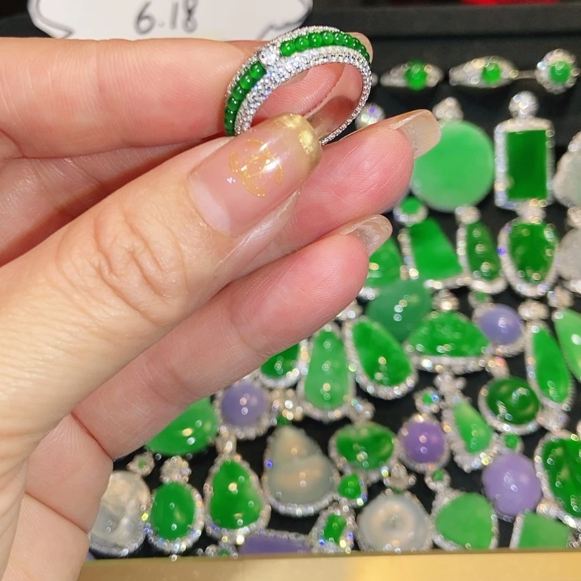 【闪购商品】翡翠戒指未镶嵌天然翡翠