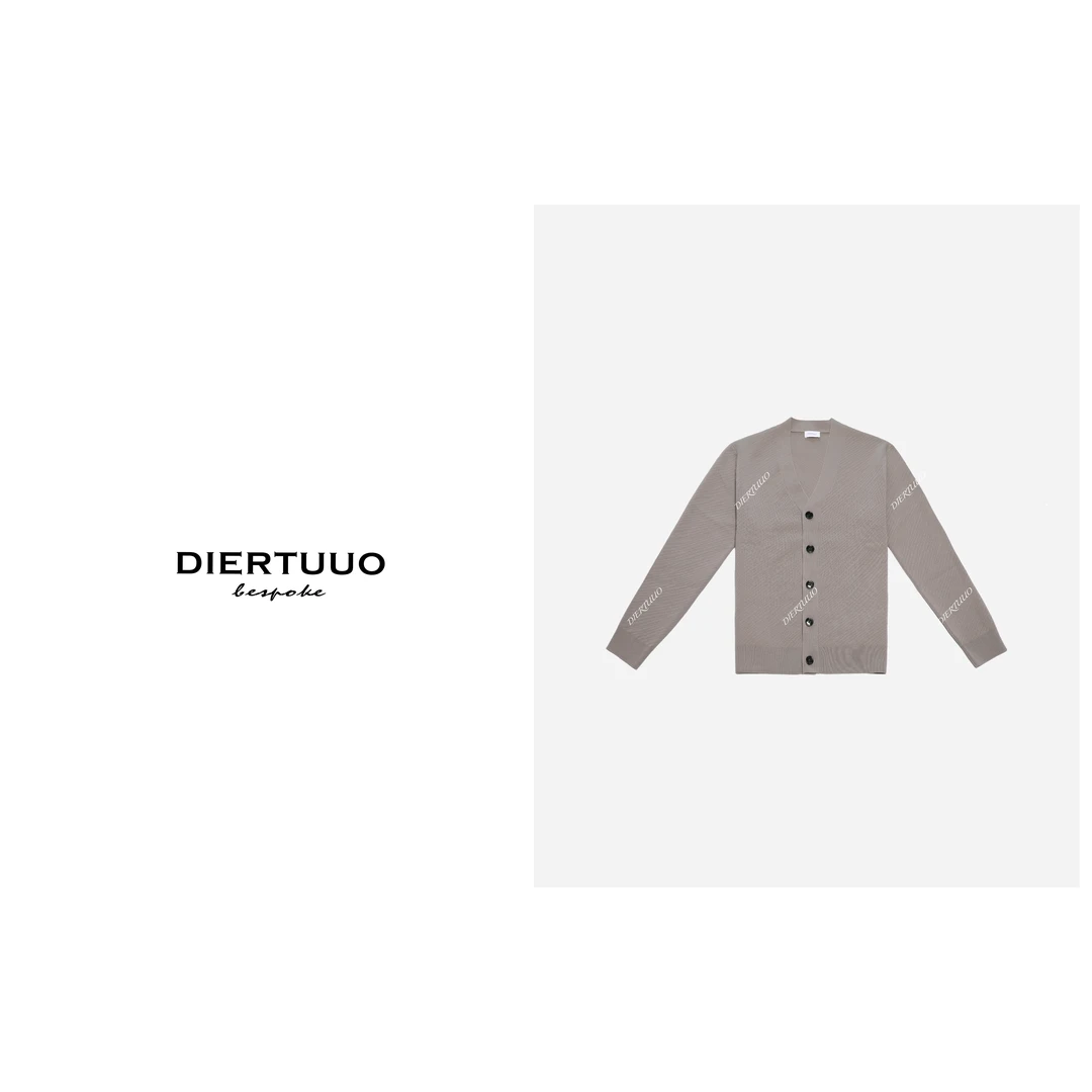 DIERTUUO迪途-16960男士经典cleanfit时尚休闲针织羊毛开衫