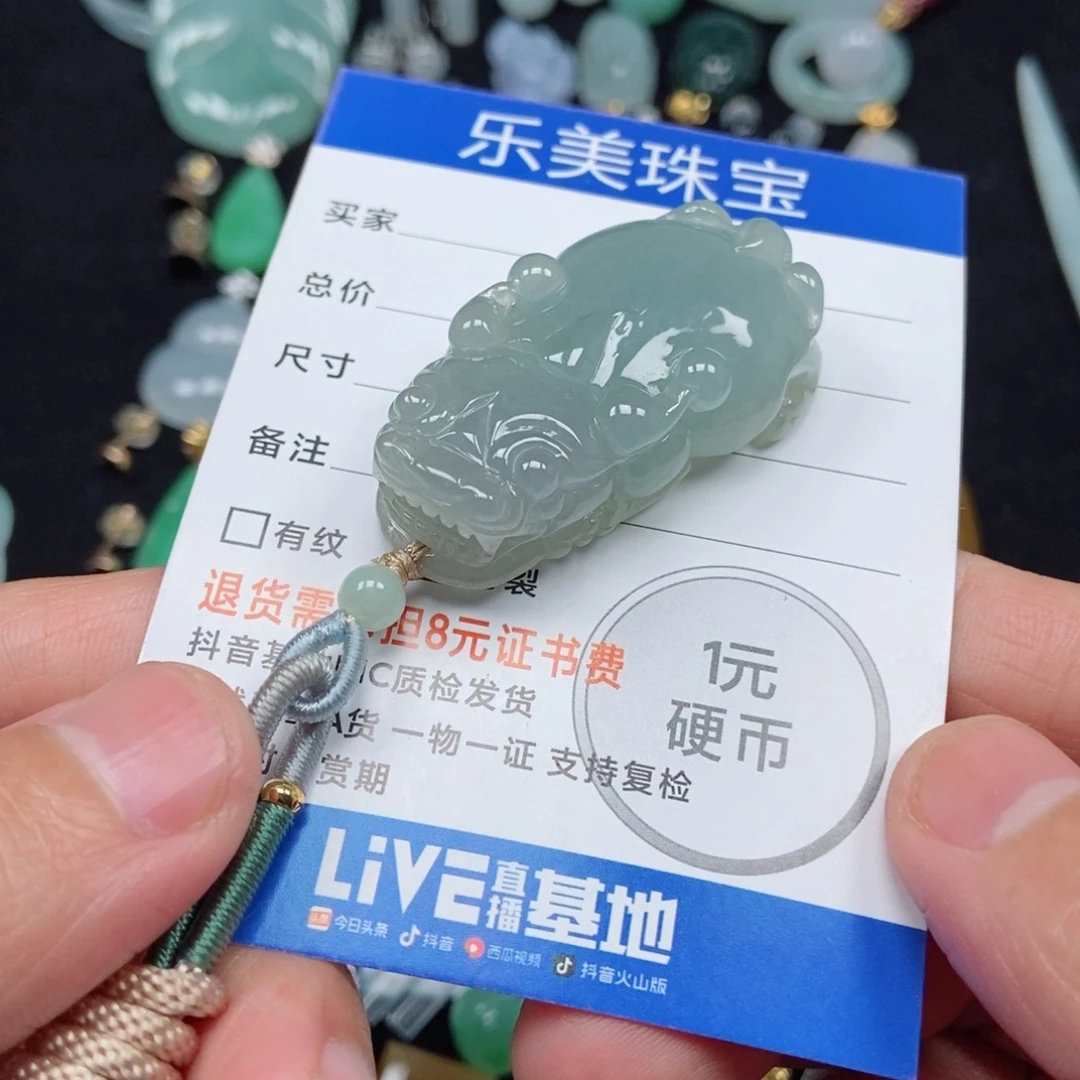 翡翠未镶嵌颈饰貔貅