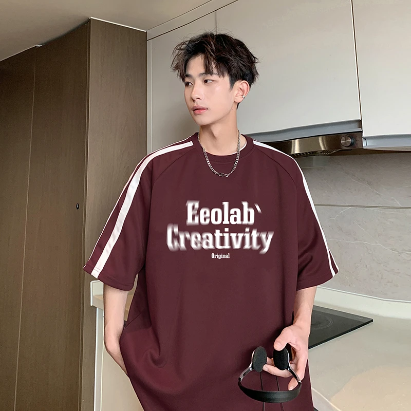 【富富】【第二件0元】男T恤280g质感透气珠地布短袖潮牌ins复古美式