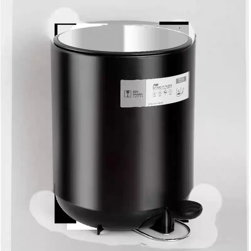 圆形脚踏式大号垃圾桶 8L