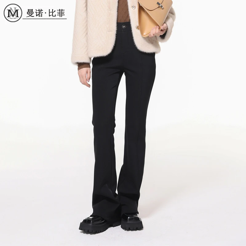 高腰显瘦喇叭裤MECK144034