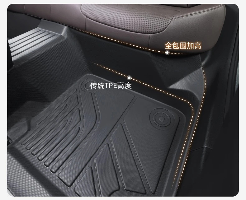 07-11老CRV专车专用汽车TPE脚垫赠二层米色提花毯14