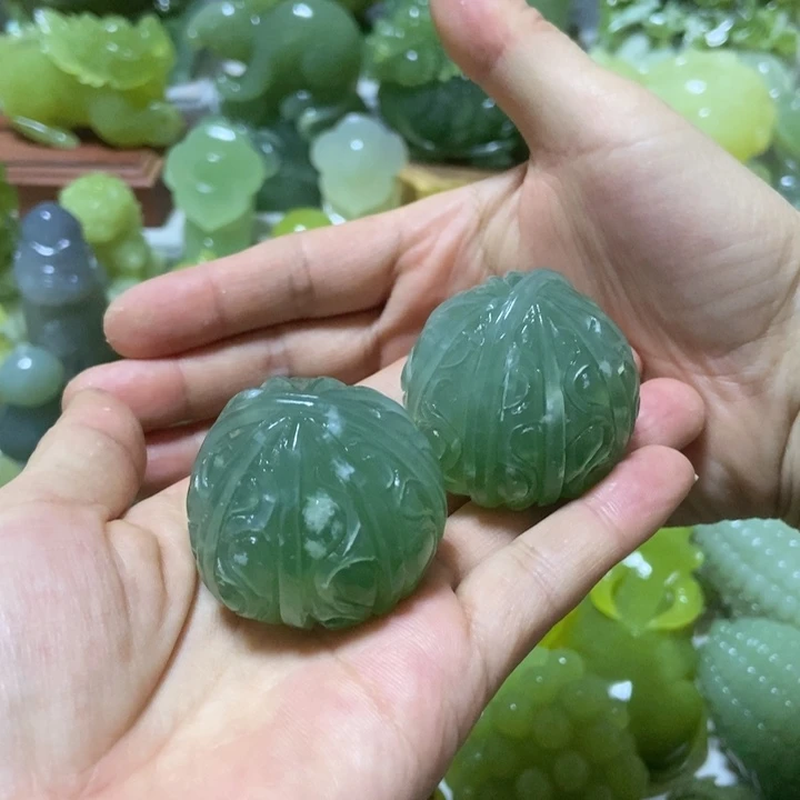 【闪购商品】未镶嵌蛇纹石玉把件关*