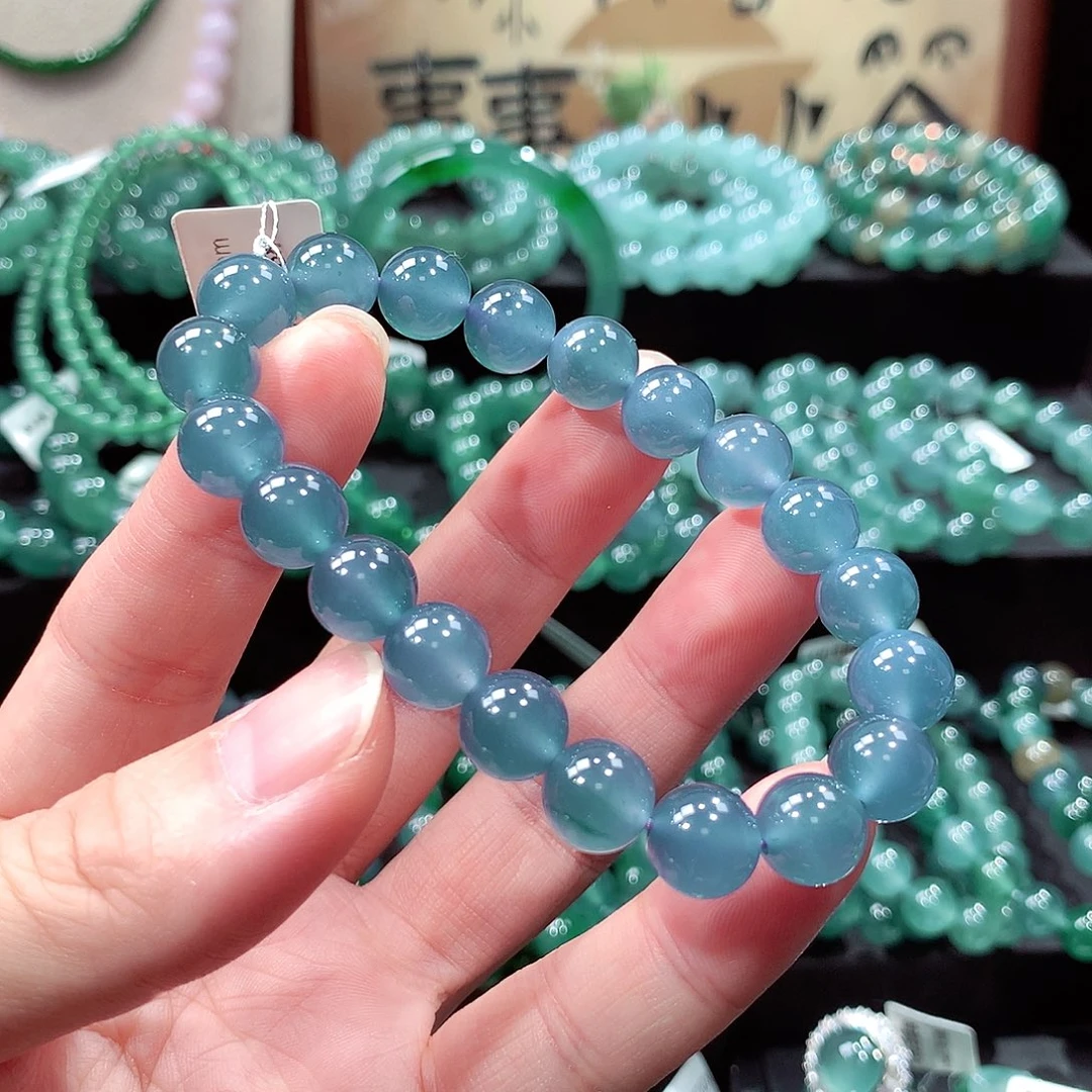 翡翠未镶嵌手链卡10