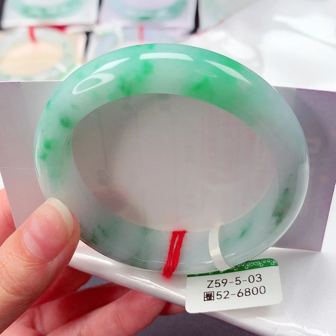 翡翠未镶嵌手镯缅甸天然a货翡翠手镯