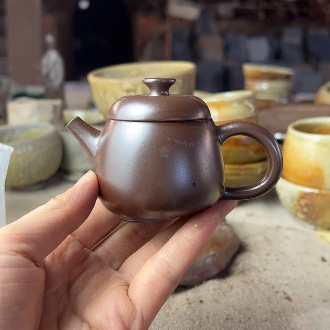 贵台龙窑柴烧茶壶A167