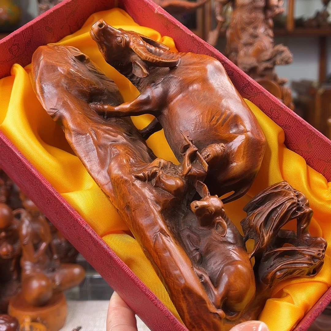 黄杨木黄杨木雕刻长度19厘米