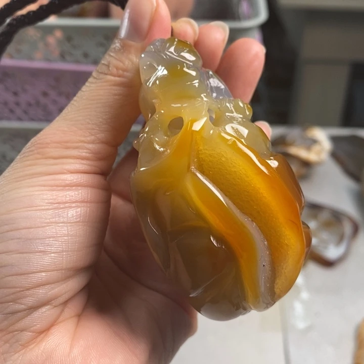 玛瑙/玉髓吊坠(不含链)未镶嵌