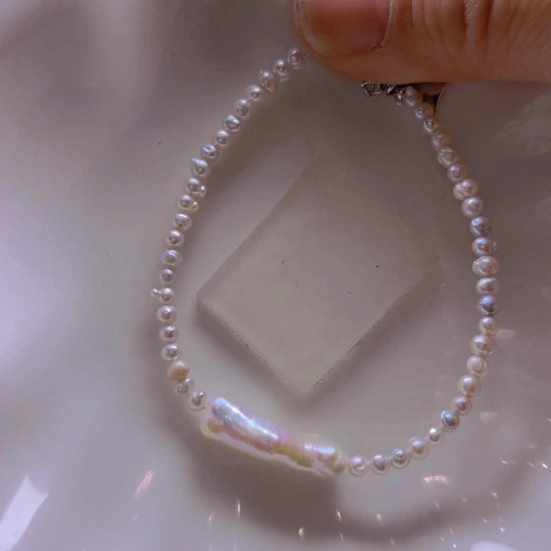 淡水珍珠手绳合金