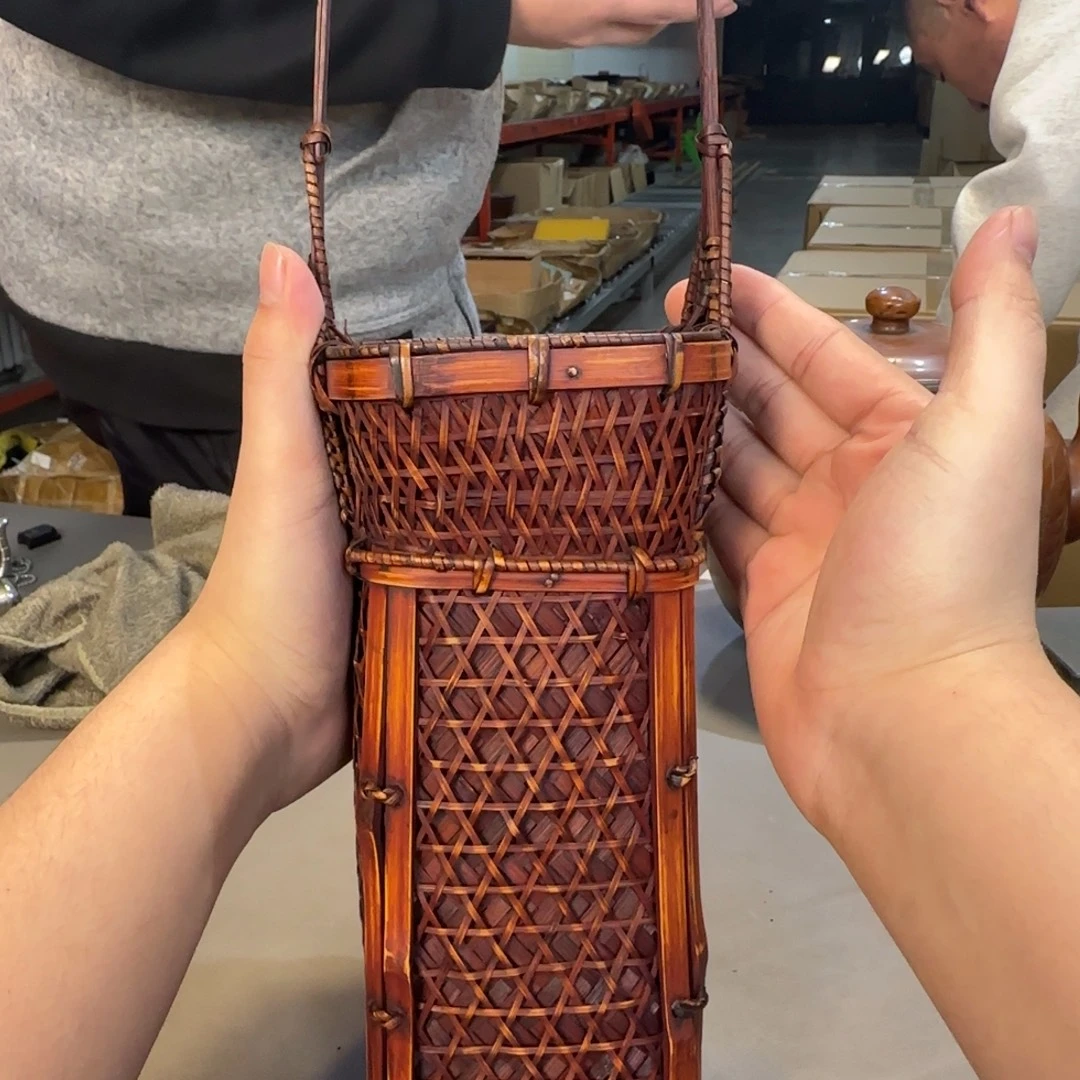 竹编中古美术装饰工艺品