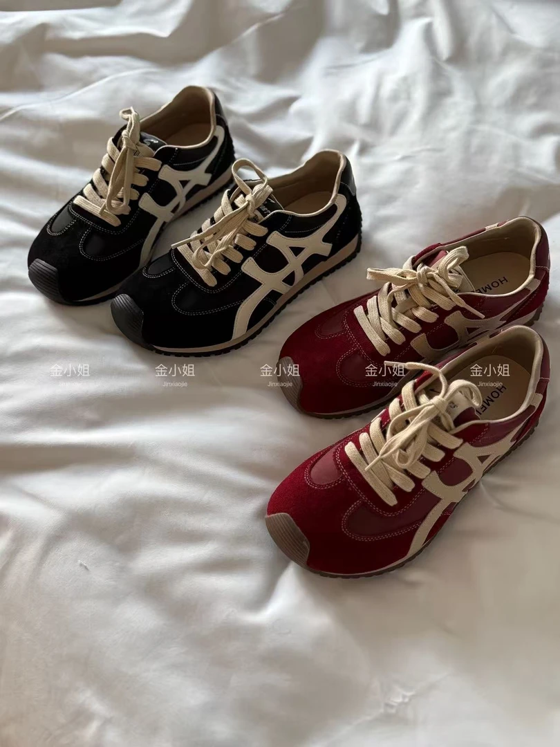 「金小姐」3CM德训超火休闲复古阿甘鞋～