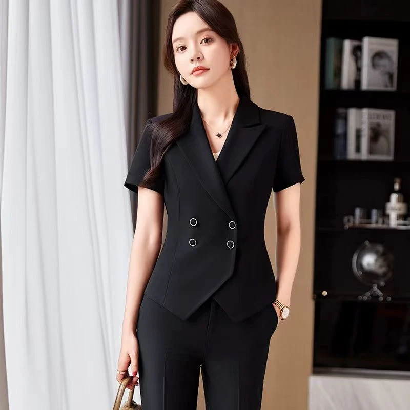 职业装西装套装女装2025夏季新款高端时尚西服气质正装工作服外套