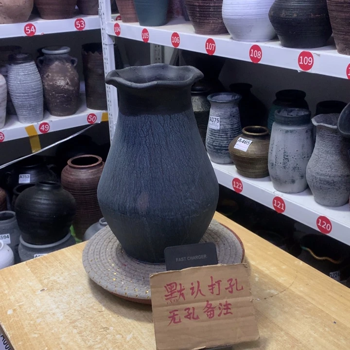 【闪购商品】红陶粗糙盆默认打孔高28口13