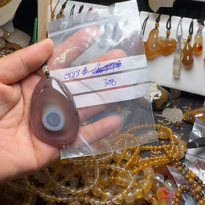 玛瑙/玉髓项链未镶嵌H****.0018