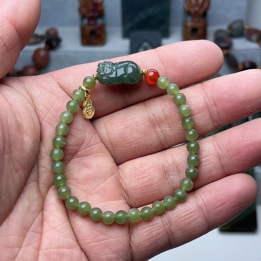 【闪购商品】未镶嵌手链和田玉（糖玉）
