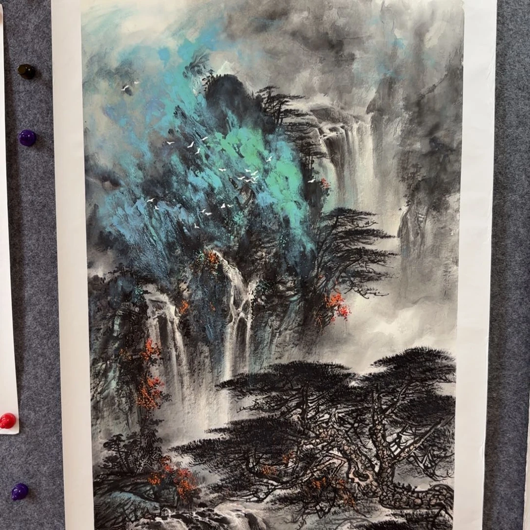 国画国画精品山水作品