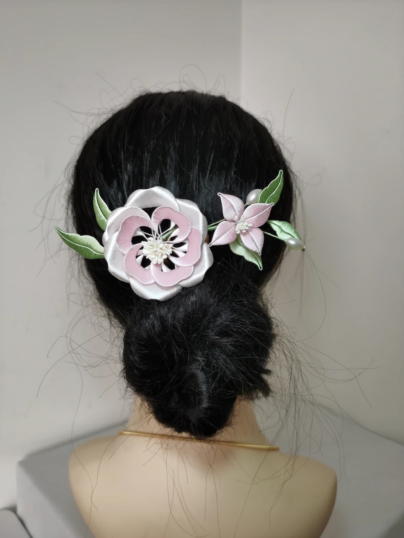 原创手工非遗缠花发簪子古风复古发饰现代百搭收藏中国风汉服发钗