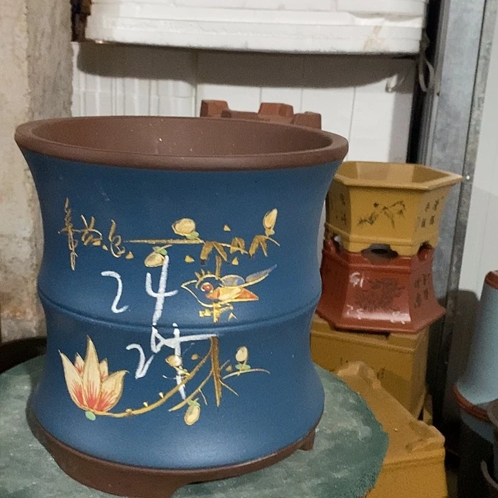 紫砂花盆紫砂花盆