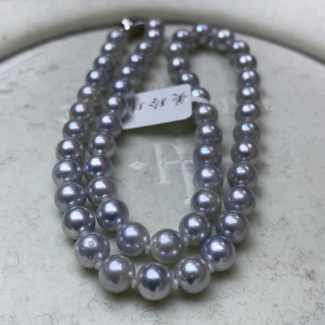 银S925镶嵌海水珍珠颈饰