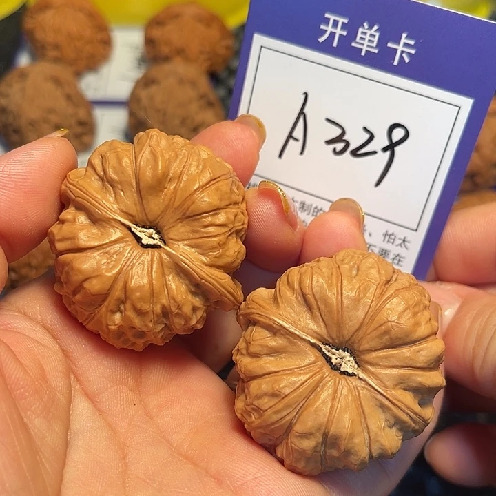 桃核把件43南瓜墩A329