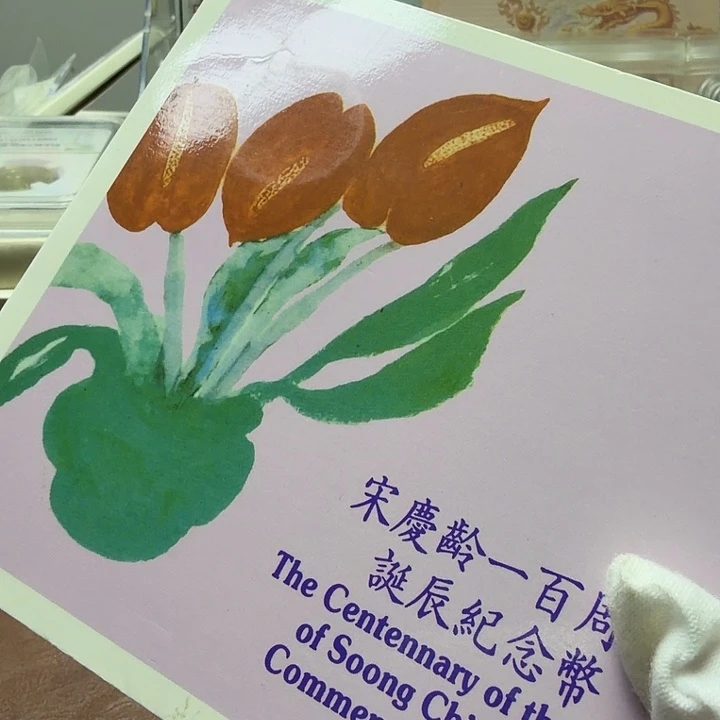 宋奶奶精制卡册纪念币一枚