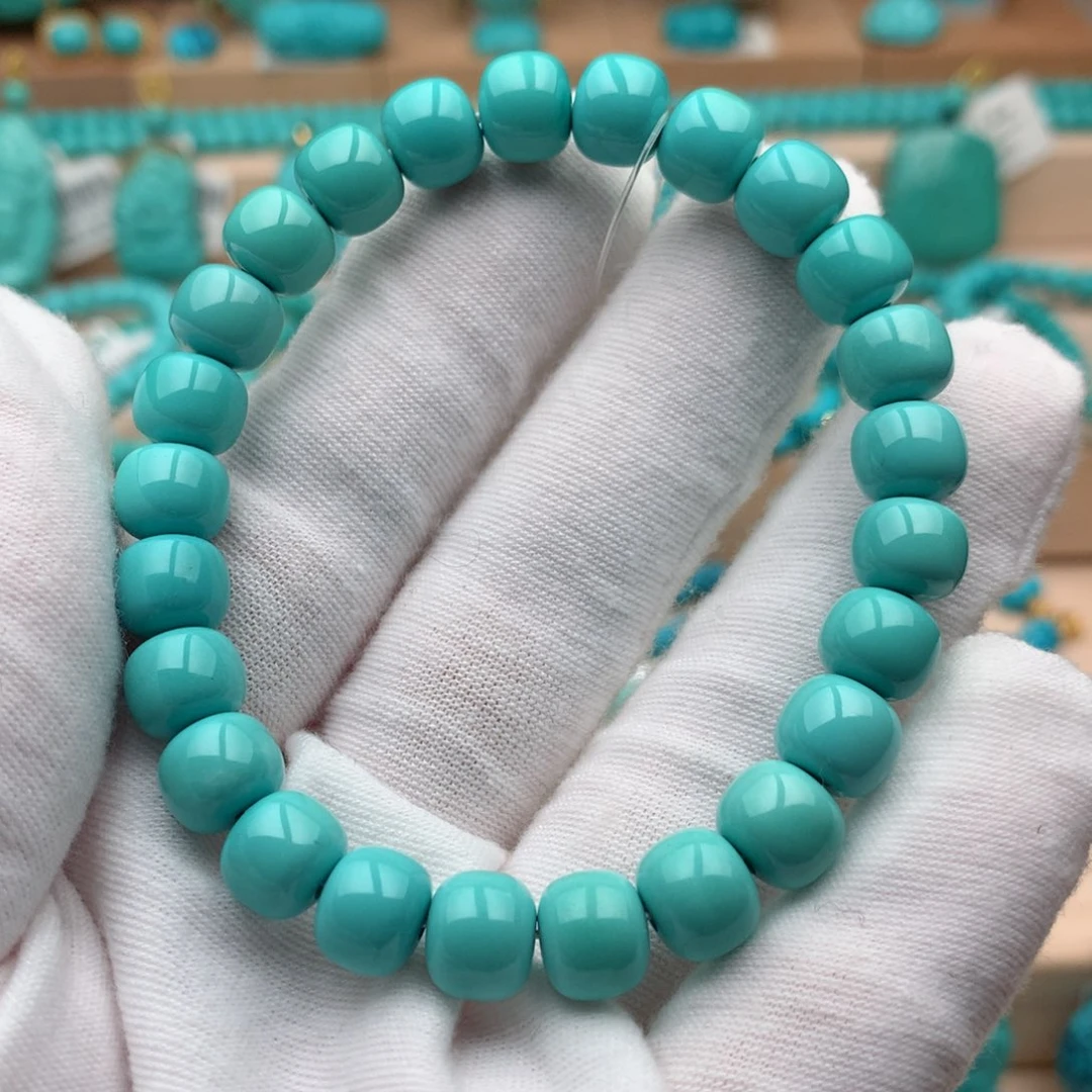 绿松石未镶嵌珠宝奇石8.5mm