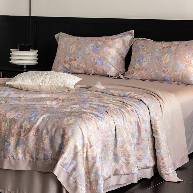 妙然家|2025新款专版数码印花莱赛尔天丝单夏被凉爽丝滑