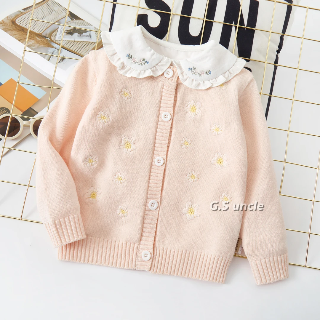 【春日繁花】H25005春季女童新款针织开衫外套森系风格韩版洋气