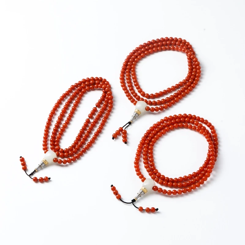 保山南红原矿无胶多圈约4.5mm+24g多样性发货发其一15240630-120