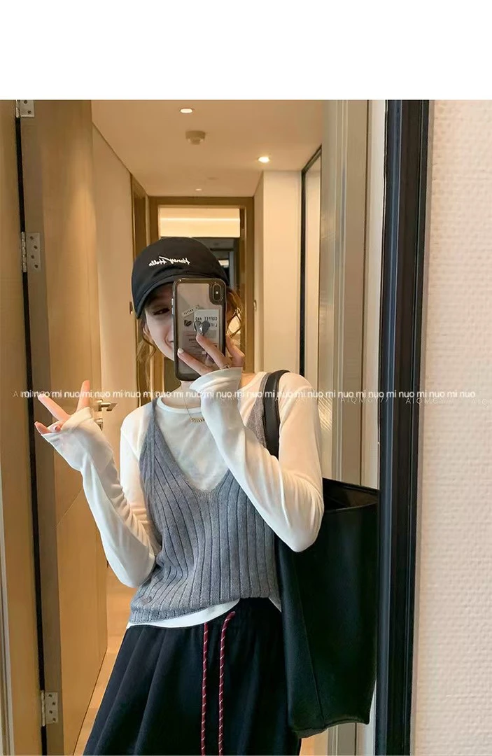 妮姐家新款两件套上衣针织