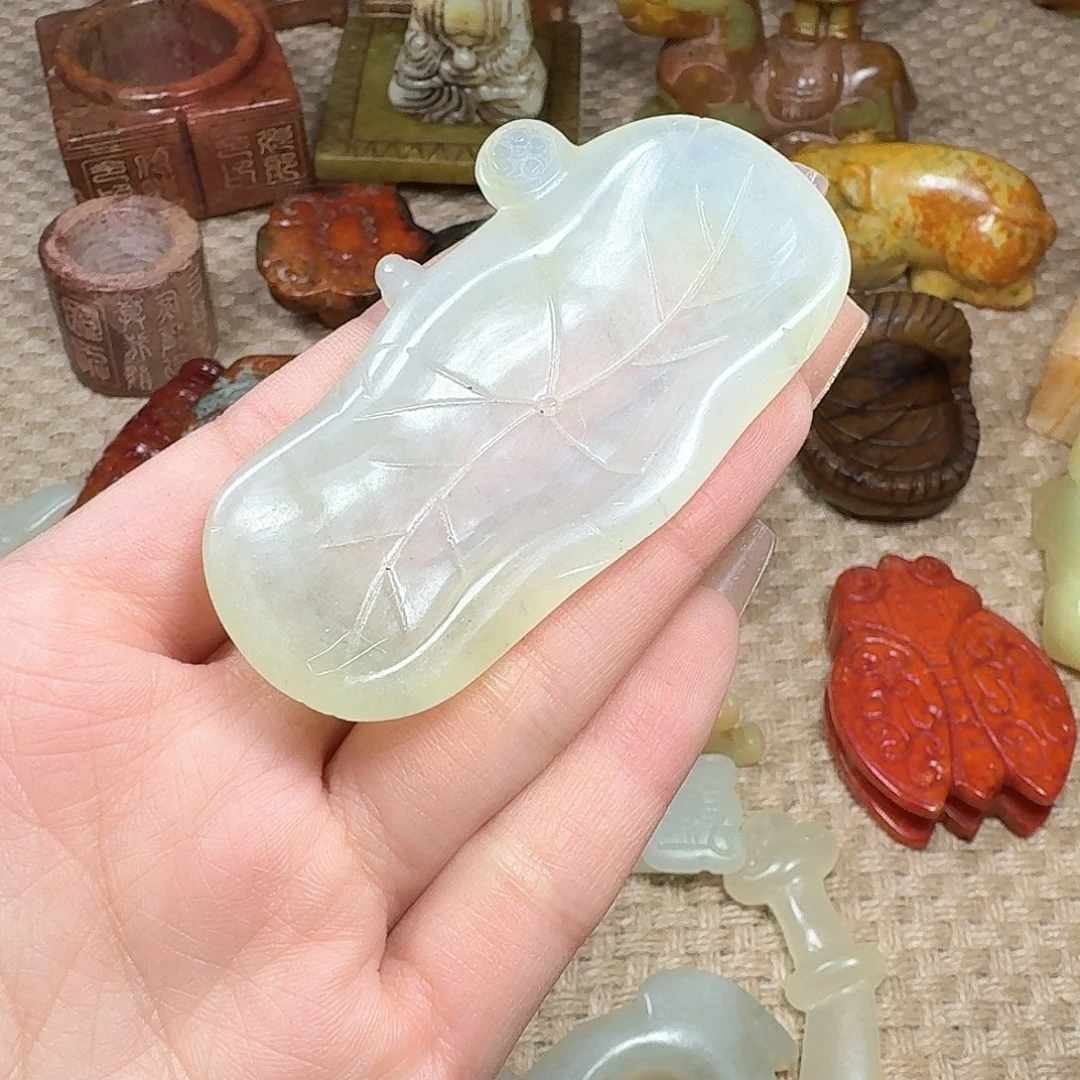 白玉菩提吊坠挂件