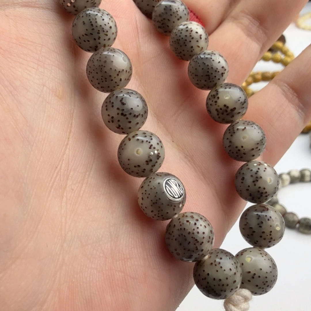 星月菩提手串秋10圆珠带标