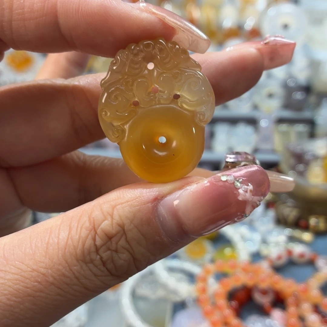 玛瑙/玉髓未镶嵌吊坠(不含链)