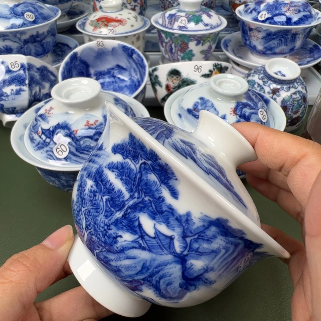 陶瓷景德镇纯手工纯手绘茶具木木2