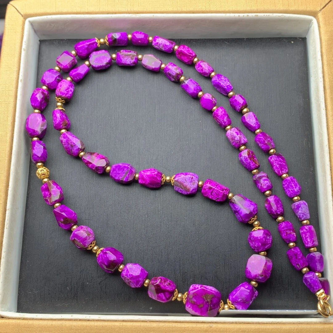 苏纪石（舒俱来）18K金镶嵌项链