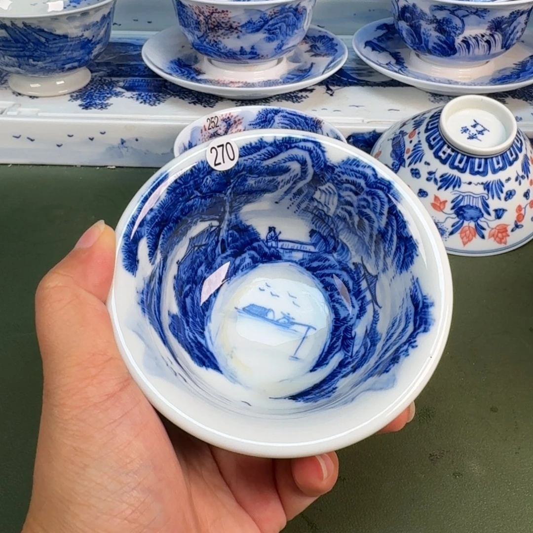 景德镇纯手绘茶具圆圆270