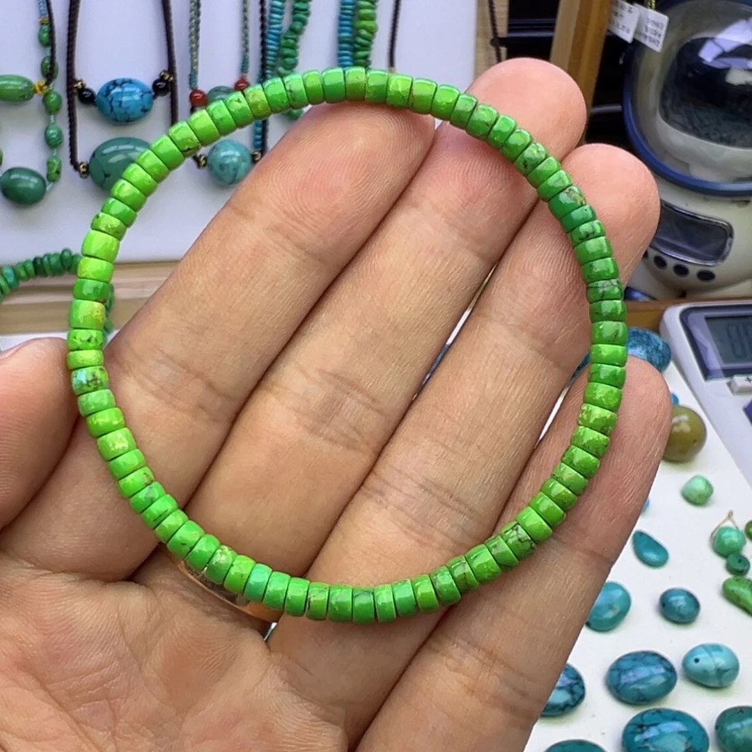 菜籽黄玉化直切手串