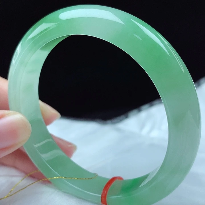 翡翠未镶嵌手镯53圈4202