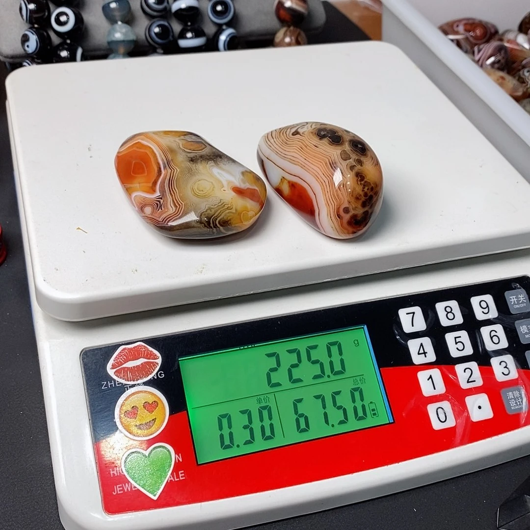 玛瑙/玉髓三毛未镶嵌洛*