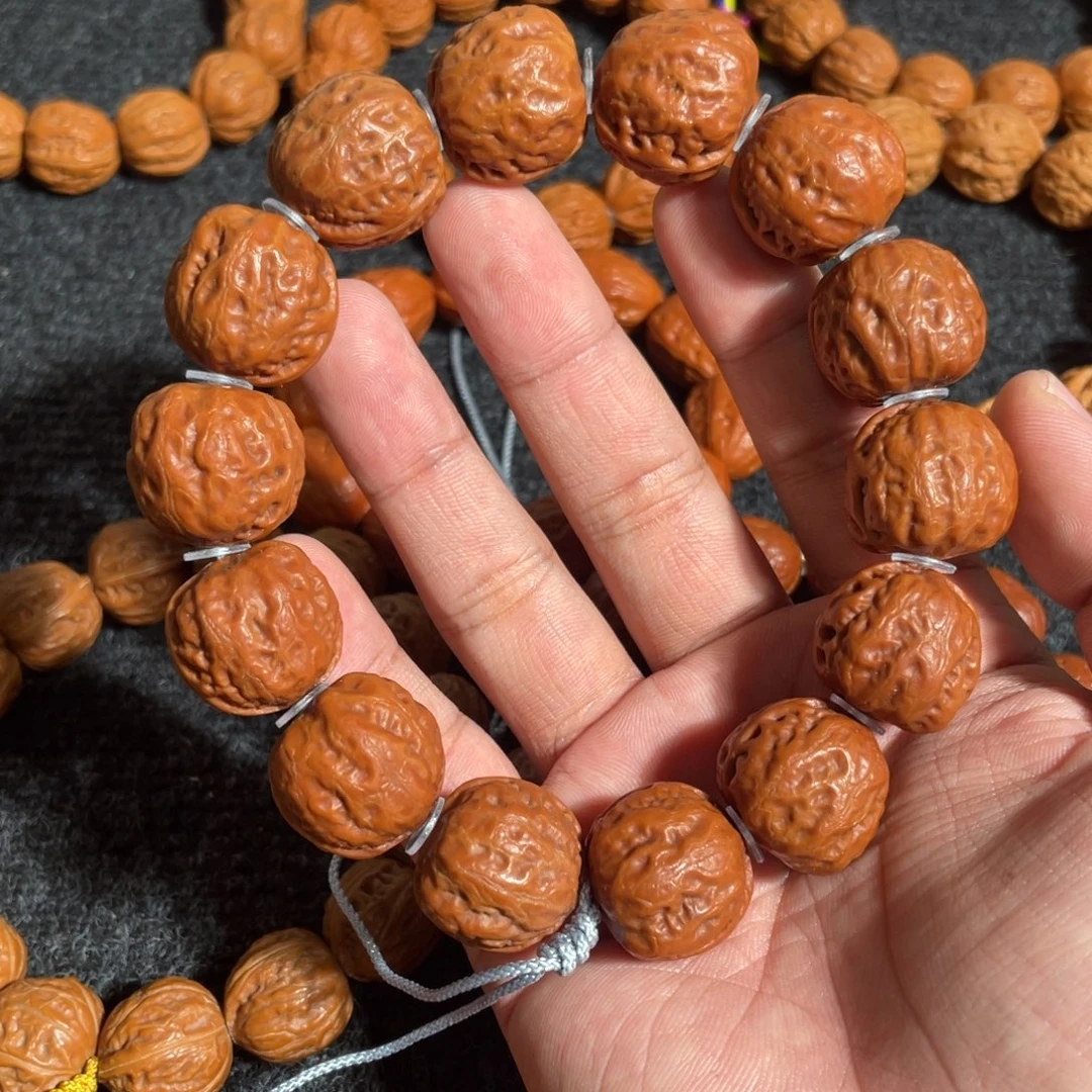 文玩核桃手串矮桩光头