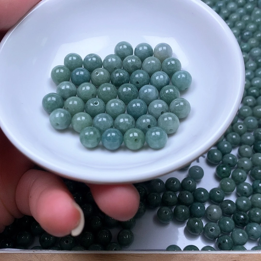 翡翠散珠翡翠翡翠卡7.4。100颗50元