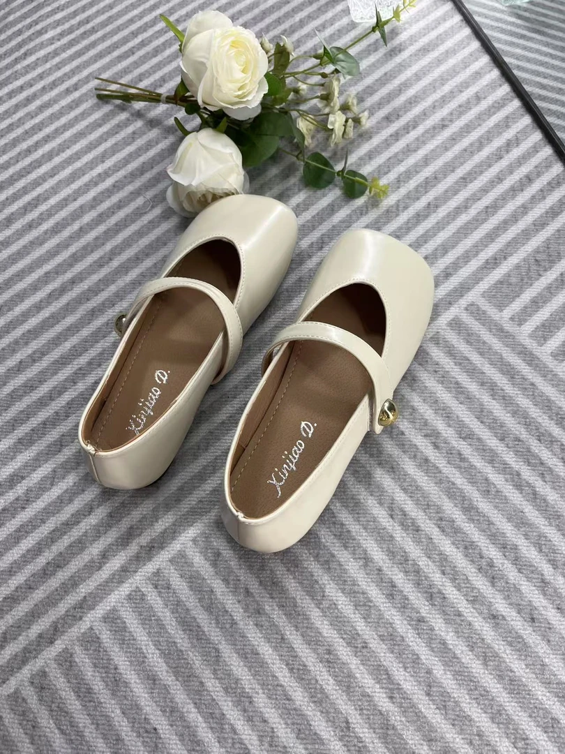 F21   平底鞋玛丽珍单鞋女新款春夏季配裙子温柔晚晚鞋小皮鞋豆豆